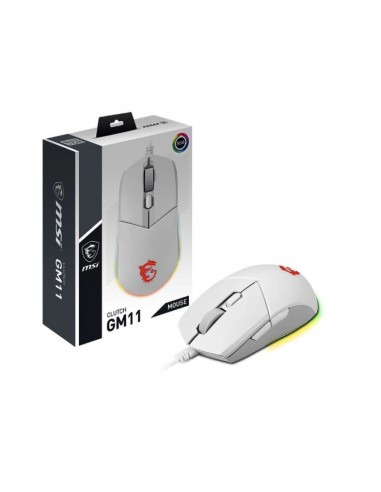 MOUSE GAMING CLUTCH GM11 WHITE GAMING USB (S12-0401950-CLA)