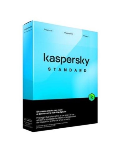 SOFTWARE STANDARD SICUREZZA ANTIVIRUS FIREWALL FULL 1 LICENZA 1 ANNO 5 DISPOSITIVI (KL1041T5EFS-SLIM)