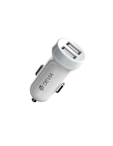 CARICATORE DA AUTO 3,1A 2x OUT + CAVO LIGHTNING PER APPLE IOS (DESCI905W)