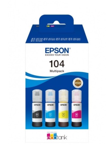 CARTUCCIA ORIGINALE 104 (C13T00P640) MULTIPACK 4 COLORI