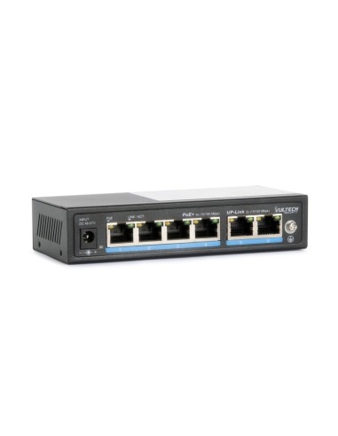 SWITCH POE+ (UNMANAGED) 4 PORTE 10/100 FE + 2 PORTE UPLINK 10/100 FE (VS-POE2042FE-60W)