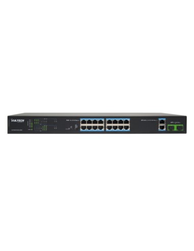 SWITCH POE+ (UNMANAGED) 16 PORTE 10/100 FE + 2 PORTE UPLINK 10/100/1000 GE + 2 PORTE SFP 1000 MBPS (VS-POE2164GE-200W)