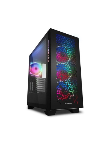 CASE GAMING ELITE SHARK CA300H BLACK RGB ATX NO ALIMENTATORE NERO