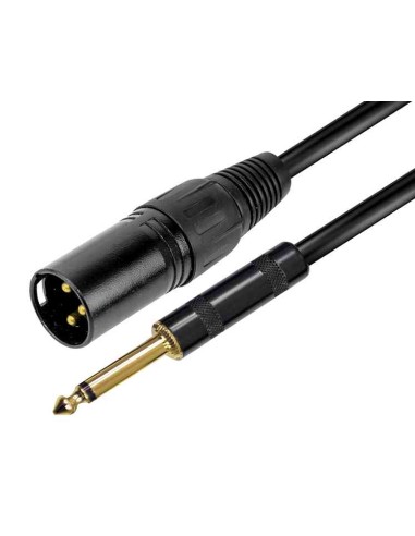 CAVO AUDIO XLR M - JACK 6.3MM - 5MT (RDM C185)