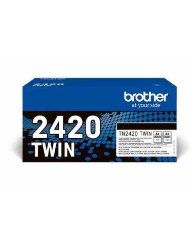 TONER ORIGINALE BROTHER TN-2420 TWIN NERO CONF. 2 PEZZI