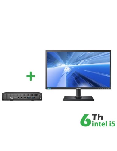 BUNDLE PC MINI HP 600-800 INTEL CORE I5-6GEN. + MONITOR SAMSUNG 22" S22C450