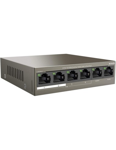 SWITCH RETE 6 PORTE 10/100 - 4 PORTE POE (TEF1106P4-63W)