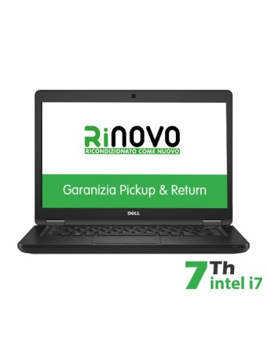 NOTEBOOK DELL LATITUDE E5480 INTEL CORE I7-7 GEN. 14" 8GB 240GB SSD WINDOWS 10 PRO - RICONDIZIONATO - GAR. 12 MESI