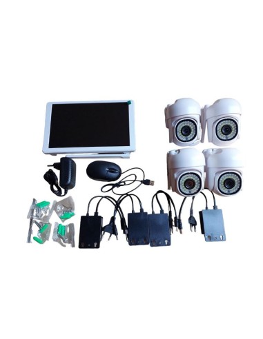 KIT WIFI SORVEGLIANZA 4 TELECAMERE CON MONITOR (SX8009-4)