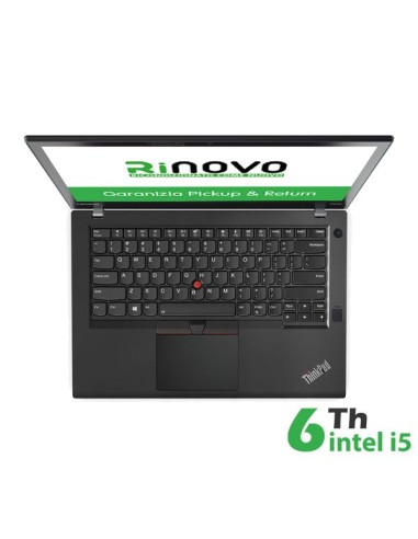 NOTEBOOK LENOVO THINKPAD T470 INTEL CORE I7 6GEN. 14" 8GB 240GB SSD WINDOWS 10 PRO - RICONDIZIONATO - GAR. 12 MESI- PICK & RETUR