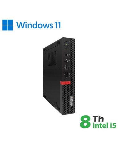 PC LENOVO M720Q TINY INTEL CORE I5-8X00T 16GB 480GB SSD WINDOWS 11 PRO - RICONDIZIONATO - GAR. 12 MESI (RN85534111)