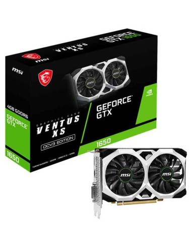 SCHEDA VIDEO GEFORCE GTX 1650 D6 VENTUS XS OCV3 4 GB GDDR6 (V812-003R)