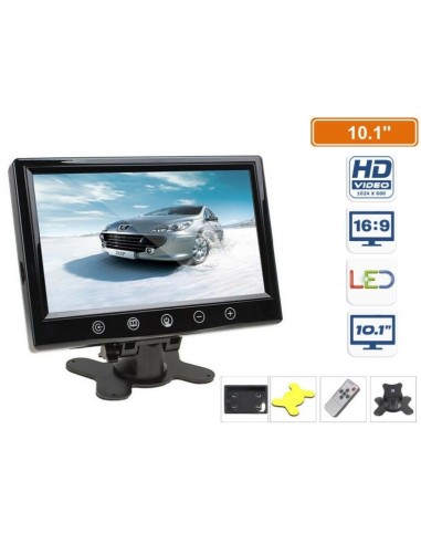 MONITOR TFT LED 10.1" CON TELECOMANDO - INGRESSO VIDEO - RCA - VIDEOSORVEGLIANZA