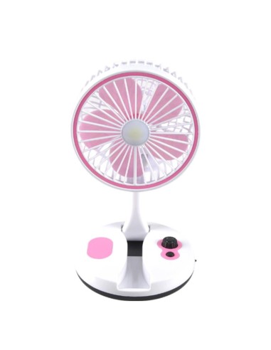 MINI VENTILATORE DA TAVOLO FOLDING FAN CON LED (YT-M2026) ROSA