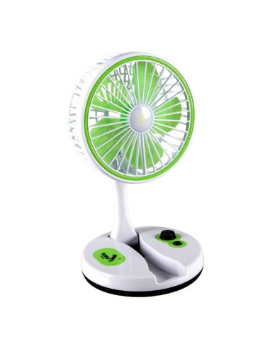 MINI VENTILATORE DA TAVOLO FOLDING FAN CON LED (YT-M2026) VERDE