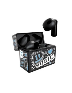 AURICOLARI EARBUDS CON PATTERN BLU TM-XM191-BKBL