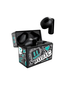 AURICOLARI EARBUDS CON PATTERN VERDE TM-XM191-BKGR