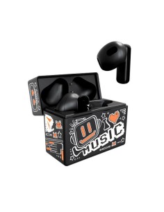 AURICOLARI EARBUDS CON PATTERN ARANCIONE TM-XM191-BKOR