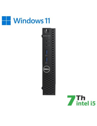 PC DELL OPTIPLEX 3050-7050M MINI INTEL CORE I5-7GEN. 16GB 480GB SSD WINDOWS 11 PRO - RICONDIZIONATO - GAR. 12 MESI (RN45534112)