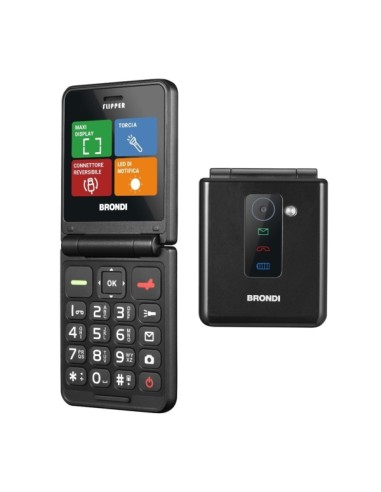 CELLULARE FLIPPER DUAL SIM NERO