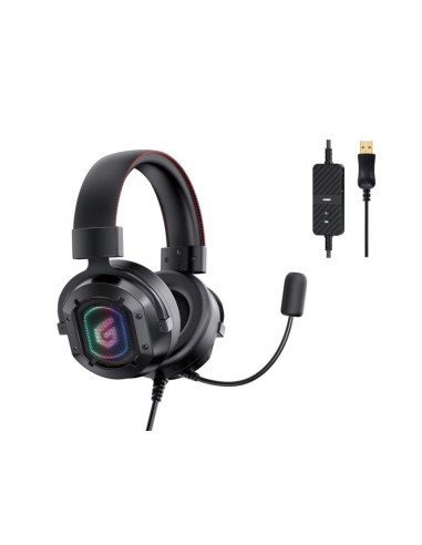 CUFFIE MICROFONO ATHAN02B 7.1 SURROUND USB - GAMING