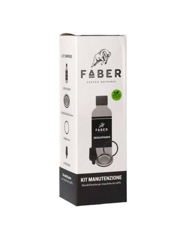 KIT MANUTENZIONE PER FABER (DECALCIFICANTE 250 ML - 1 GUARNIZIONE - 1 FILTRO DOCCIA - 1 FILTRO ACQUA)