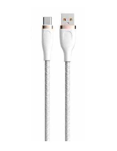 CAVO INTRECCIATO DA USB A TYPE-C 2.4A 1.5MT BIANCO (DECAC623W)