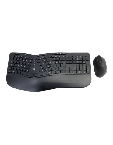 KIT TASTIERA + MOUSE ORAZIO02IT ERGONOMICA WIRELESS NERA