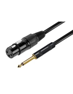 CAVO AUDIO XLR F - JACK 6.3MM MONO - 6MT (RDM C76)