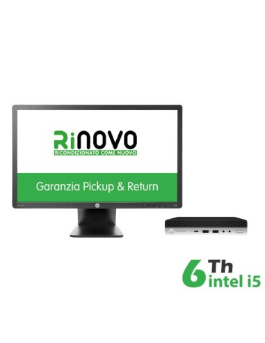 BUNDLE PC MINI HP 600-800 G3 INTEL CORE I5-6GEN. + MONITOR HP 23" RNZ23I (RNBUNDLE37) PICK & RETURN