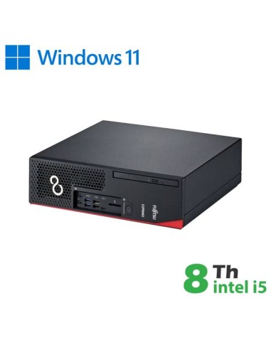 PC FUJITSU D738 SFF INTEL CORE I5-8 GEN. 8GB 256GB SSD WINDOWS 11 PRO - RICONDIZIONATO - GAR. 12 MESI