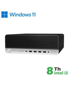 PC HP 600 G4 - 800 G5 SFF INTEL CORE I5-8 GEN. 16GB 480GB SSD WINDOWS 11 PRO - RICONDIZIONATO - GAR. 12 MESI