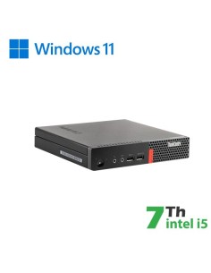 PC LENOVO M710Q TINY INTEL CORE I5-7 GEN. 16GB 480GB SSD WINDOWS 11 PRO - RICONDIZIONATO COME NUOVO - GAR. 12 MESI (RN85534112)