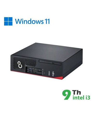 PC FUJITSU D738 SFF INTEL CORE I3-9X00 16GB 480GB SSD WINDOWS 11 PRO - RICONDIZIONATO - GAR. 12 MESI