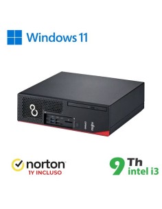 BUNDLE PC SFF FUJITSU D738 INTEL CORE I3-9X00 + NORTON ANTIVIRUS (RN54422311) PICK & RETURN