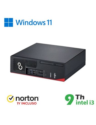 BUNDLE PC SFF FUJITSU D738 INTEL CORE I3-9X00 + NORTON ANTIVIRUS (RN54422311) PICK & RETURN