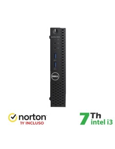 BUNDLE PC MINI DELL 3050M INTEL CORE I3-7GEN. + NORTON ANTIVIRUS (RN45422301) PICK & RETURN