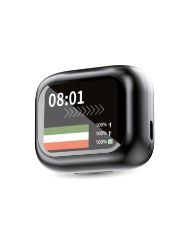AURICOLARI BLUETOOTH 5.4 CON DISPLAY (TEC 69) NERO